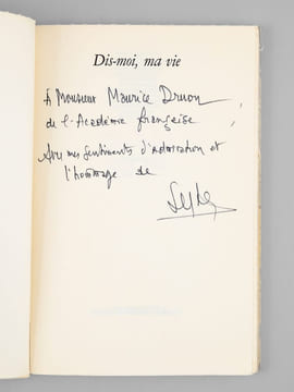 Dis-moi, ma vie [ Livre dédicacé par l'auteur à Maurice Druon ]. SEGHERS, Pierre