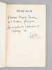 Dis-moi, ma vie [ Livre d&eacute;dicac&eacute; par l'auteur &agrave; Maurice Druon ]. SEGHERS, Pierre