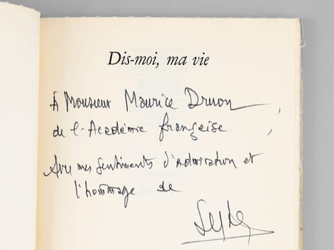 Dis-moi, ma vie [ Livre dédicacé par l'auteur à Maurice Druon ]. SEGHERS, Pierre