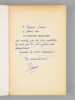 Le Service Militaire. D&eacute;bat pr&eacute;sent&eacute; et anim&eacute; par Thierry Pfister [ Livre d&eacute;dicac&eacute; par l'auteur &agrave; Maurice Druon ]. MESSMER, Pierre ; CHEVENEMENT, ...