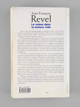 Le voleur dans la maison vide , Mémoires [ Livre signé par l'auteur - Envoi à Maurice Druon ]. REVEL, Jean-François (1924-2006)