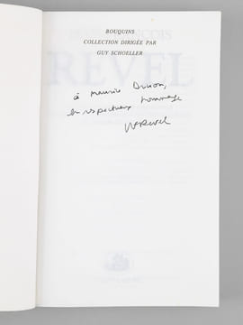 Jean-François Revel : Pourquoi des philosophes ; Pour l'Italie ; Sur Proust ; La cabale des dévots ; Contre censure ; Descartes inutile et incertain [ ...