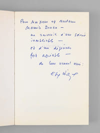 L'oublié - roman [ Livre signé par l'auteur - Envoi à Maurice Druon ]