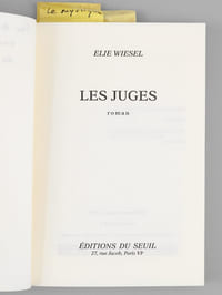 Les Juges [ Livre signé par l'auteur - Envoi à Maurice Druon ]