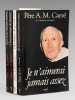 Je n'aimerai jamais assez, Journal 1970-1987 ; Des heures de grand sens, journal 1988-1990 ; Vient le temps de chanter, journal 1991-1993 ; Tout m'est ...