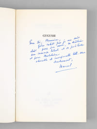Gugusse. Comédie en trois actes [ Livre dédicacé par l'auteur à Maurice Druon ]