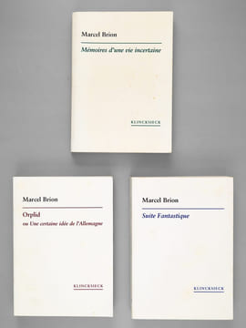 Cahiers Marcel Brion (4 Tomes en 3 volumes - Complet) Tome I : Mémoires d'une Vie Incertaine ; Tomes II-III : Suite Fantastique ; Tome IV : Orplid ou ...