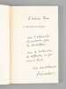 Le couloir du dancing  [ Livre d&eacute;dicac&eacute; par l'auteur &agrave; Maurice Druon ]. POIROT-DELPECH, Bertrand