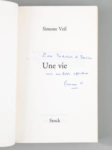 Une Vie [ Livre dédicacé par l'auteur à Maurice Druon ]