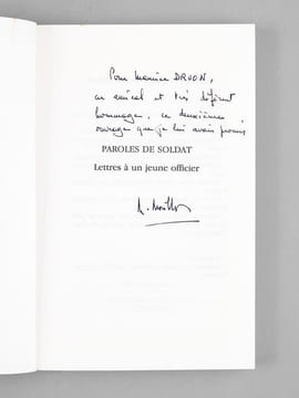 Croire et oser. Chronique de Sarajevo [ On joint : ] Paroles de soldat. Lettres à un jeune officier [ Livres dédicacés par l'auteur à Maurice Druon ]. ...