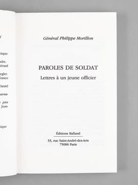 Croire et oser. Chronique de Sarajevo [ On joint : ] Paroles de soldat. Lettres à un jeune officier [ Livres dédicacés par l'auteur à Maurice Druon ]. ...