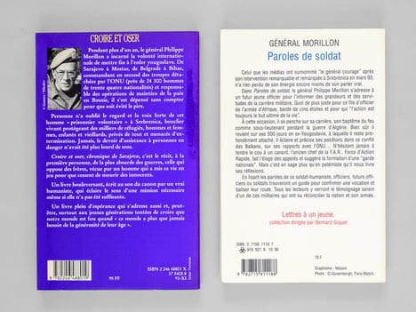 Croire et oser. Chronique de Sarajevo [ On joint : ] Paroles de soldat. Lettres à un jeune officier [ Livres dédicacés par l'auteur à Maurice Druon ]. ...