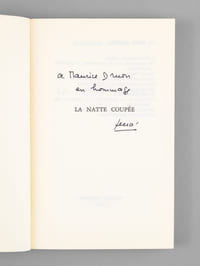 La Natte coupée [ Livre dédicacé par l'auteur à Maurice Druon ]