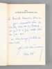 1940 : La droite &eacute;tait au rendez-vous. Qui furent les premiers r&eacute;sistants ? [ Livre d&eacute;dicac&eacute; par l'auteur &agrave; Maurice Druon ]. GRIOTTERAY, Alain