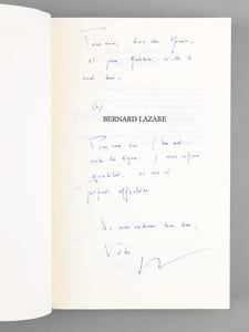 Bernard Lazare. De l'anarchiste au prophète [ Livre dédicacé par l'auteur à Maurice Druon ]
