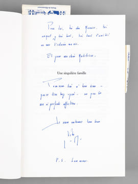 Une singulière famille. Jacques Necker, Suzanne Necker et Germaine de Staël [ Livre dédicacé par l'auteur à Maurice Druon ]. BREDIN, Jean-Denis