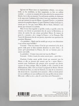 On ne meurt qu'une fois. Charlotte Corday [ Livre dédicacé par l'auteur à Maurice Druon ]. BREDIN, Jean-Denis