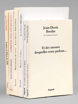 [ Lot de 6 ouvrages dédicacés par l'auteur à Maurice Druon ] Et des amours desquelles nous parlons... - Ce rendez-vous avec la gloire - Rien ne va ...