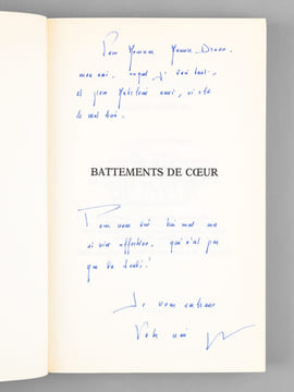 [ Lot de 6 ouvrages dédicacés par l'auteur à Maurice Druon ] Et des amours desquelles nous parlons... - Ce rendez-vous avec la gloire - Rien ne va ...