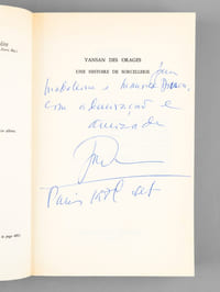 Yansan des Orages. Une histoire de sorcellerie. Roman bahianais [ Livre dédicacé par l'auteur à Maurice Druon ]