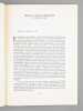 Remise &agrave; Pierre Amandry de son &eacute;p&eacute;e d'Acad&eacute;micien [ Livre d&eacute;dicac&eacute; par Pierre Amandry &agrave; Maurice Druon ]. AMANDRY, Pierre ; Collectif