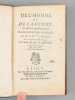 De l'Homme et de la Femme, Consid&eacute;r&eacute;s physiquement dans l'Etat du Mariage (2 Tomes - Complet) [ Edition originale ]. L***, M. de [ DE LIGNAC, Louis ...