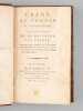 Usage du Compas de Proportion, suivi d'un Trait&eacute; de la Division des Champs. GARNIER, J. G. ; [ OZANAM, Jacques ; GARNIER, Jean-Guillaume ]