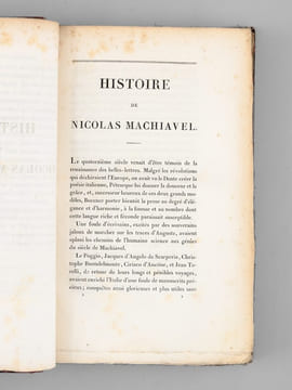 Oeuvres complètes de Machiavel (12 Tomes - Complet) Tomes 1, 2, 3 : Politique ; Tome 4 : Art Militaire ; Tomes 5 et 6 : Ouvrages Historiques ; Tomes ...