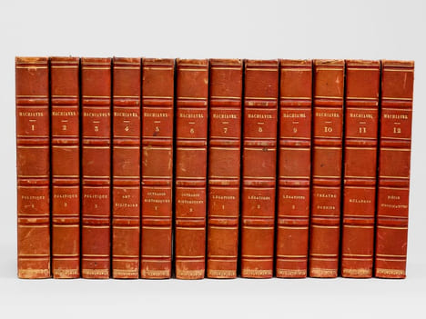 Oeuvres complètes de Machiavel (12 Tomes - Complet) Tomes 1, 2, 3 : Politique ; Tome 4 : Art Militaire ; Tomes 5 et 6 : Ouvrages Historiques ; Tomes ...