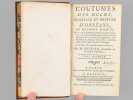 Coutumes des Duch&eacute;, Bailliage et Pr&eacute;v&ocirc;t&eacute; d'Orl&eacute;ans, et ressort d'iceux (2 Tomes - Complet). POTHIER