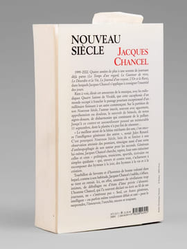 Nouveau Siècle - Journal 1999-2002 [ exemplaire dédicacé à Maurice Druon ]. CHANCEL, Jacques (1928-2014)