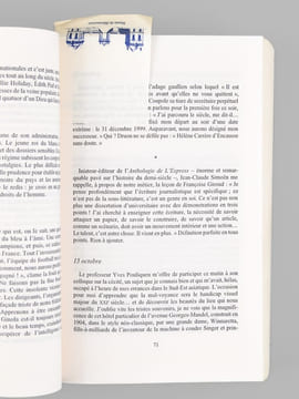 Nouveau Siècle - Journal 1999-2002 [ exemplaire dédicacé à Maurice Druon ]. CHANCEL, Jacques (1928-2014)