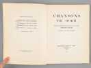 Chansons de bord recueillies et pr&eacute;sent&eacute;es par le capitaine au long cours Armand Hayet Harmonis&eacute;es par Charles Bredon. HAYET, Armand ; BREDON, Charles