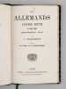 Les Allemands chez eux et chez nous (Septembre 1872) [ Edition originale ]. CHARBONNIER,J.
