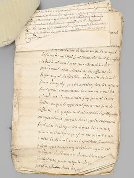 [ Lot d'archives XVIIIe et début XIXe relatifs à la commune de Magné [ Deux-Sèvres ]] I : 4 pièces XVIIIe dont acte de vente sur vélin, 8 ff. datés de ...