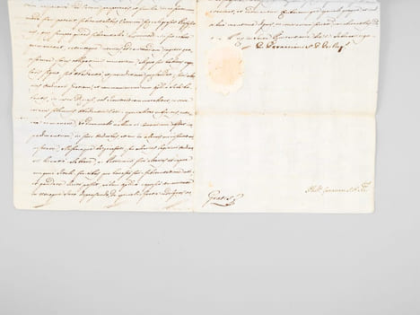 [ Indult d'exclaustration daté du 17 février 1791, pour un prêtre Carme du diocèse de Besançon ] : "Bernardinus Seguin Presbyter et Frater Ordinis ...