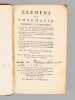 &Eacute;l&eacute;ments de Pharmacie th&eacute;orique et pratique, Contenant toutes les Op&eacute;rations fondamentales de cet Art [ Edition originale ] Avec leur d&eacute;finition, & ...