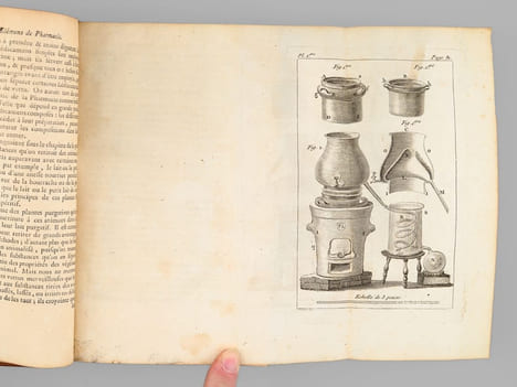 Éléments de Pharmacie théorique et pratique, Contenant toutes les Opérations fondamentales de cet Art [ Edition originale ] Avec leur définition, & ...