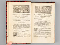 [ 2 tomes reliés en un vol. ] Nouvelle traduction des Bucoliques de Virgile avec des notes. Nouvelle traduction des Georgiques de Virgile avec des notes