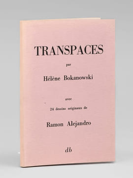 Transpace - avec 24 dessins originaux de ramon Alejandro [ exemplaire dédicacé par l'auteur au compositeur Georges Auric et à son épouse ]. ...
