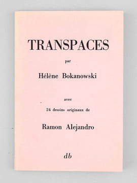 Transpace - avec 24 dessins originaux de ramon Alejandro [ exemplaire dédicacé par l'auteur au compositeur Georges Auric et à son épouse ]. ...