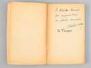 En Tricogne, un an chez les Tricons, Roman tr&egrave;s contemporain [ exemplaire d&eacute;dicac&eacute; &agrave; Aristide Briand ]. CORDAY, Michel [ POLLET, Louis Edouard dit ...