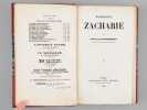 Mademoiselle Zacharie (2 Tomes - Complet) [ Edition originale ]. DESNOIRESTERRES, Gustave