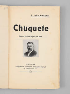 Chuquete. Drame en trés hèytes, en bèrs [ Edition originale ]