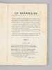 Le Bandoulier. Un acte, en vers ; Repr&eacute;sent&eacute; pour la premi&egrave;re fois le 27 Octobre 1929, sur la sc&egrave;ne du Th&eacute;&acirc;tre National de l'Od&eacute;on [ Edition originale ...