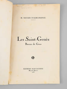 Les Saint-Genès. Barons de Goos.