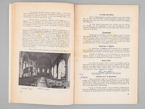 Herm. Histoire locale de la paroisse et de l'église [ Livre dédicacé par l'abbé Lesbats - Exemplaire corrigé par René Cuzacq ]. LAMAIGNERE, Raphaël ...