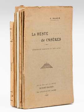 [Lot de 9 ouvrages de l'abbé Césaire Daugé : ] La Heste de Casères. Coumédiote gascoune en tres actes [ On joint : ]  Lou Nouste Enric. Coumediote, ...