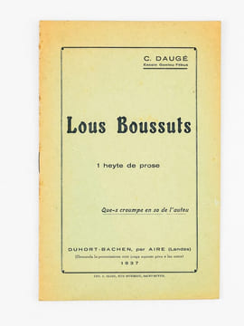 [Lot de 9 ouvrages de l'abbé Césaire Daugé : ] La Heste de Casères. Coumédiote gascoune en tres actes [ On joint : ]  Lou Nouste Enric. Coumediote, ...