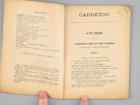 Caddetou. Coumedie-pastourale en tres actes e quoate tableus (Parla dou Bic-Bilh)